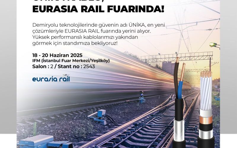 UNIKA Cables exhibition booth at Eurasia Rail 2025